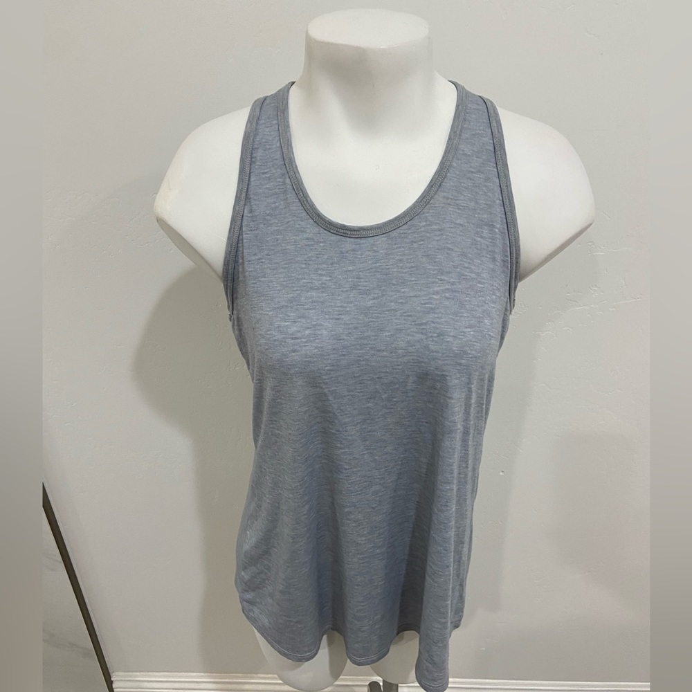 Athleta Gray Criss-Cross Back Tank Top, Size XS X-small